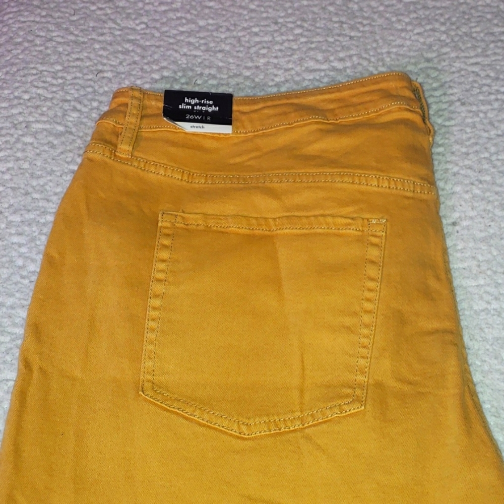Mustard denim jeans